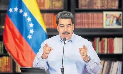  ?? Efe ?? Maduro, durante un acto en el Palacio de Miraflores