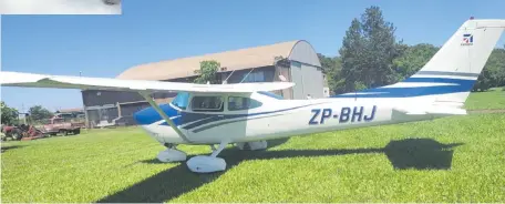  ?? ?? Avioneta Cessna 182 que intentaron robar para ser usada en el transporte de droga por territorio paraguayo.