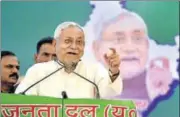  ?? SUSHIL KUMAR/HT PHOTO ?? Bihar CM and JDU chief Nitish Kumar addressed two rallies in Badarpur and Burari.