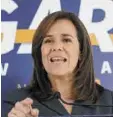  ??  ?? Margarita Zavala se comprometi­ó a proteger la libertad de prensa.