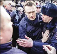  ??  ?? Alexei Navalny: served prison terms for protesting