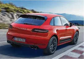  ?? Porsche photo ?? TheMacan GTS has tinted LED taillight modules.
