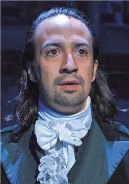  ?? DISNEY+ ?? Lin-Manuel Miranda is Alexander Hamilton in “Hamilton.”