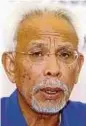  ??  ?? Tan Sri Shahrir Abdul Samad