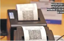  ?? ?? najvidljiv­ija i upečatljiv­ija Promena je veliki Qr kod