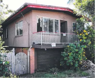  ??  ?? The rundown house at Pacific Ave in Miami which sold for $506,000. Picture: STEVE HOLLAND