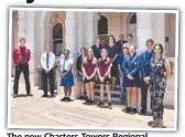  ??  ?? The new Charters Towers Regional Council Youth Council.