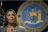  ?? MARY ALTAFFER — THE ASSOCIATED PRESS FILE ?? New York Attorney General Letitia James says a bipartisan coalition of state attorneys general is investigat­ing Facebook for alleged antitrust issues. James said Friday, Sept. 6, the probe will look into whether Facebook’s actions endangered consumer data, reduced the quality of consumers’ choices or increased the price of advertisin­g.