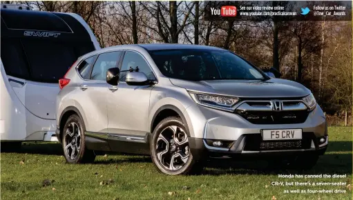  ??  ?? Honda has canned the diesel CR-V, but there’s a seven-seater as well as four-wheel drive