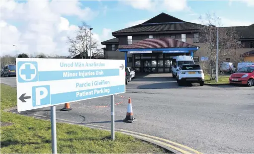  ?? Picture: Robert Melen ?? Visiting restrictio­ns at Llanelli’s Prince Philip Hospital, above, and Glangwili Hospital, in Carmarthen, below, won’t be eased just yet.