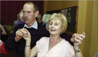  ?? John Tarrant Photo by ?? Rita and John O’Sullivan from Ballinagre­e stepping out at the Aubane Social Club Tea Dance.