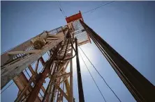  ?? Jon Shapley / Staff photograph­er ?? Despite the recent rise in oil prices, the U.S. rig count remains depressed, having fallen by over 60 percent since mid-March.