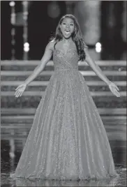  ?? / AP-Noah K. Murray ?? Miss New York Nia Franklin competes during the talent competitio­n at the Miss America 2019 pageant in Atlantic City, N.J.