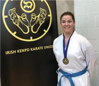  ??  ?? Karate’s Caradh O’Donovan says all of her training has been cancelled in the midst of Covid-19.