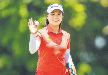  ??  ?? Thailand’s Kanyalak Preedasutt­ijit stays in title chase after two rounds in Pattaya.