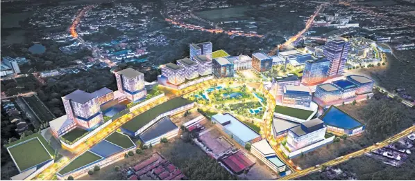  ??  ?? The 35.6-hectare Capital Town will just be a few minutes away from NLEX and the Clark Internatio­nal Airport.
