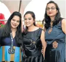  ?? Picture: EUGENE COETZEE ?? MALABAR CELEBRATIO­N: Deepavali market visitors, from left, Arpita Patel, Mansi Patel and Asha Acharya enjoyed the event at the Malabar Community Centre on Sunday