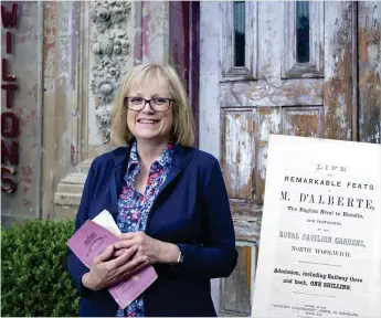  ??  ?? Vivien with her programme for the D’Alberte act