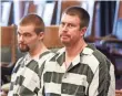  ?? LARRY BECKNER, AP ?? Ryan Leaf, right, shown in a Montana courtroom in 2012, spent 32 months in prison.