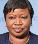  ??  ?? Legal might: Fatou Bensouda