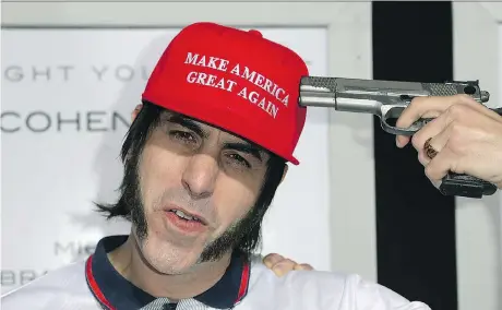  ?? SHOWTIME ?? British comedian Sacha Baron Cohen continues his tradition of creating outrageous characters in Who Is America?