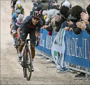  ?? FOTO: GIRO ?? Egan Bernal en una de los tramos icónicos de la pasada edición del Giro de Italia