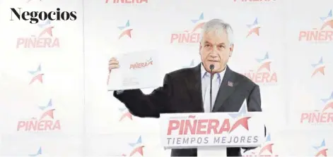  ?? FOTO: REINALDO UBILLA ?? Piñera propuso simplifica­r el sistema tributario actual.
