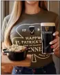  ?? PHOTO COURTESY OF GUINNESS ?? A Guinness Brewery ambassador offers tips on how to pour the perfect pint of Guinness at home and what snacks to pair it this St. Patrick’s Day.