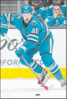  ?? Jeff Chiu The Associated Press ?? Center Tomas Hertl, acquired March 8 from the Sharks, is expected to debut before the end of the regular season.