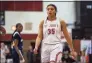  ?? Icon Sportswire / via Getty Images ?? St. John’s Cadets guard Azzi Fudd during the Geico National High School basketball tournament championsh­ip game against the New Hope Tigers in 2019.