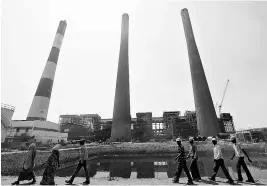  ?? REUTERS ?? Jindal Power and Steel Limited complex at Nisha village in a file photo. Improved coal availabili­ty, cost controls, reducing supply to exchanges improved power show.