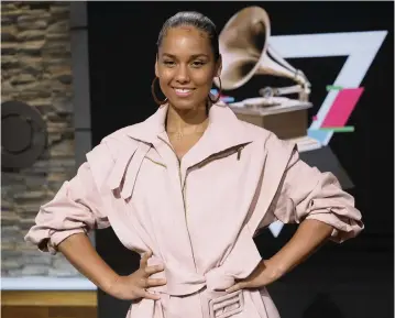  ?? CHARLES SYKES Charles Sykes/Invision/AP ?? Alicia Keys is seen at the 62nd Grammy Awards nomination­s press conference in New York on Nov. 20 2019. (Photo by Charles Sykes/Invision/AP, File)