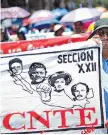  ??  ?? El domingo. Los maestros saldrán del Ángel al Zócalo.