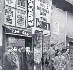  ??  ?? The Cavern Club in Liverpool during its heyday