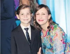  ??  ?? Actors Jacob Tremblay and Vera Farmiga added star power to the Saint-Tropez-themed Canucks Autism Network fundraiser at Rogers Arena.