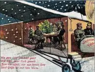 ??  ?? Feldpost-Geschichte­n möchte Schmalzl in den nächsten Jahren aufarbeite­n. Auch spezielle Weihnachts­karten gab es.