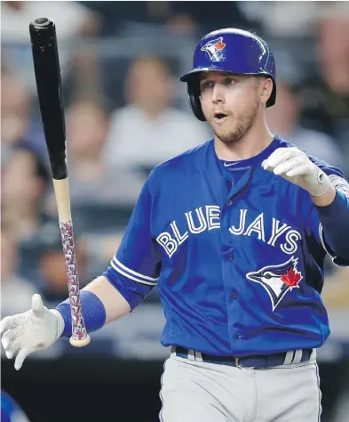  ?? KATHY WILLENS / THE ASSOCIATED PRESS FILES ?? Jay’s slugger Justin Smoak said it’s important for everyone in the clubhouse to end the season on a strong note.