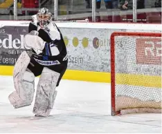  ?? Foto: Thorsten Jordan ?? Christoph Schedlbaue­r spielt eine tolle Saison. Kurz vor den Play offs verletzte er sich, aber er hofft, dass die Riverkings noch lange im Wettbewerb bleiben und er doch noch mal zum Einsatz kommt.