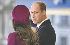  ?? LEON NEAL/POOL VIA REUTERS ?? Prince William and Catherine, Princess of Wales, will be in Boston this week to help spotlight the Earthshot Prize.