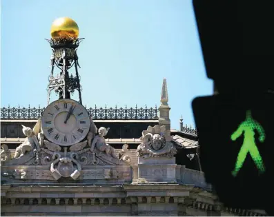  ?? RUBÉN MONDELO ?? Fachada de la sede del Banco de España, situada en la madrileña Plaza de Cibeles