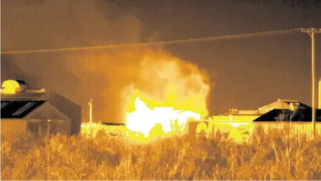  ?? Jonah M. Kessel / New York Times ?? An infrared image of emissions leaks at DCP Pegasus gas processing plant, one of many of installati­ons in the Permian Basin.