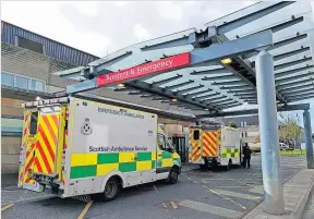  ?? ?? Under pressure Patients are being urged not to attend A&E unless it is life threatenin­g