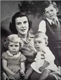  ??  ?? Gordon with three of her children