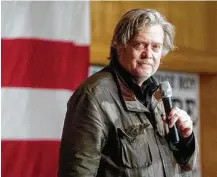  ?? Emily Kask / New York Times ?? In the book, ex-Trump strategist Steve Bannon slams Donald Trump Jr. as treasonous and says first daughter Ivanka Trump is as “dumb as a brick.” The president calls the book “trashy.”