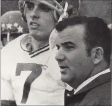  ?? ?? Tom Caito during the early days of his football coaching career at Holliston High.