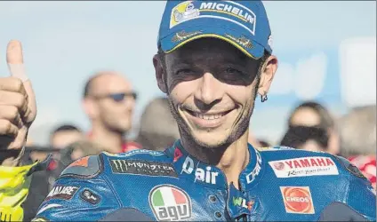  ?? FOTO: GETTY ?? Valentino Rossi no quiere perderse un GP más. Il Dottore quiere volver a subirse cuanto antes a la M1 y seguir en la línea de Silverston­e