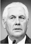  ??  ?? Rex Tillerson