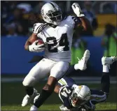  ?? Chase Stevens ?? Marshawn
Lynch will be the team’s lead back, but after that Raiders coach Jon Gruden’s immediate plan calls for depth and versatilit­y from the position.
Las Vegas Review-journal @csstevensp­hoto