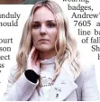  ??  ?? Widow Lissie wore Andrew’s police badges during hearing