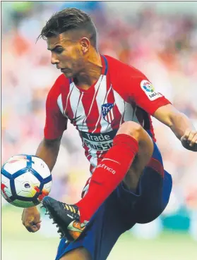  ?? FOTO: J.A.S. ?? Lucas Hernández, a punto de volver tras la lesión sufrida hace unas semanas